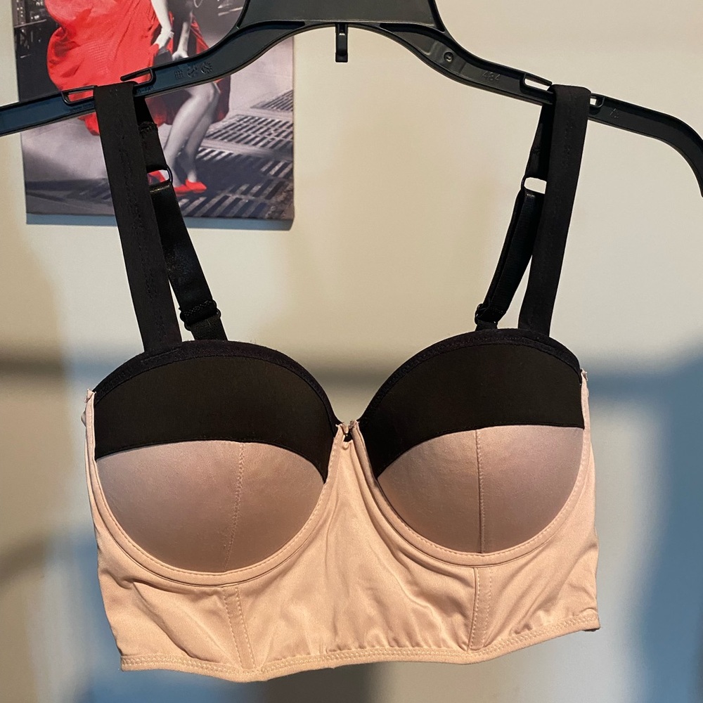 bebe Black and pink Women's Bra
